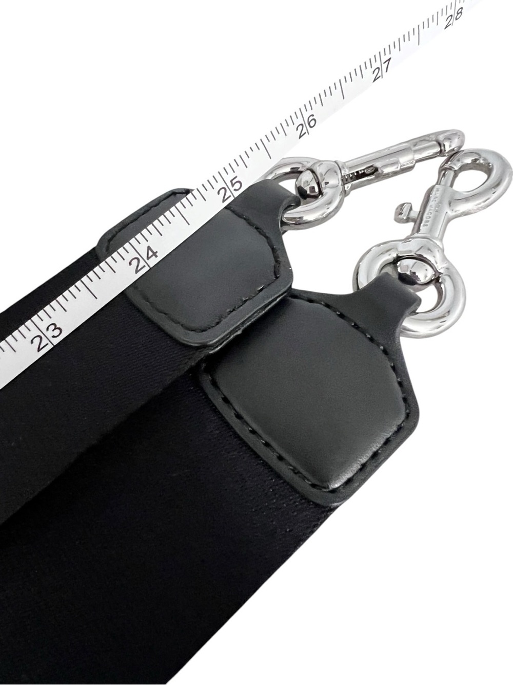 Marc Jacobs Black Adjustable Crossbody Strap with Silver Hardware - Picture 6 of 6